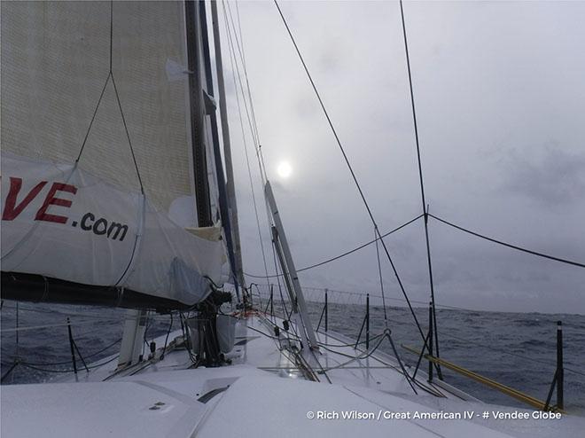 Photo sent from the boat Great American IV, on December 28th, 2016 © Rich Wilson / Great American 4 / Vendée Globe